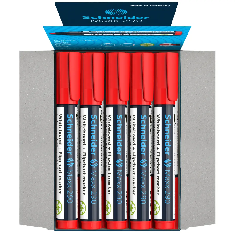 Marker za tablo Maxx 290 rdeča 2-3mm