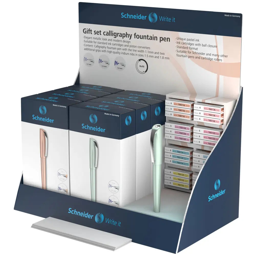 SET KALIGRAFSKI SCHNEIDER DISPLEJ 8+24