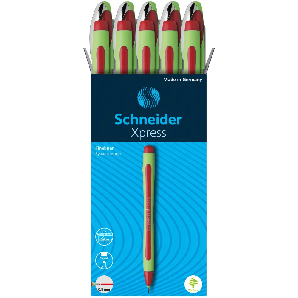 Fineliner Schneider Xpress 0,8 rdeča
