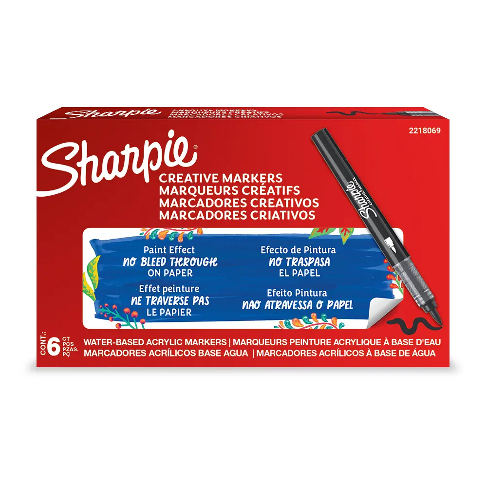 MARKER SHARPIE AKRILNI ČOPIČ ČRNA