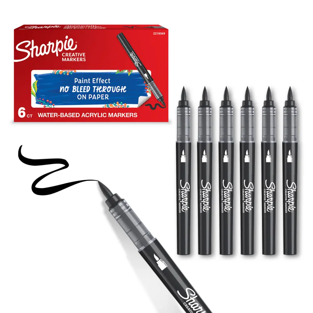 MARKER SHARPIE AKRILNI ČOPIČ ČRNA