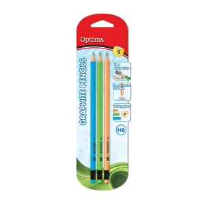 Grafitni svinčnik Optima HB 3/1 blister