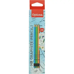 Grafitni svinčnik Optima HB z radirko
