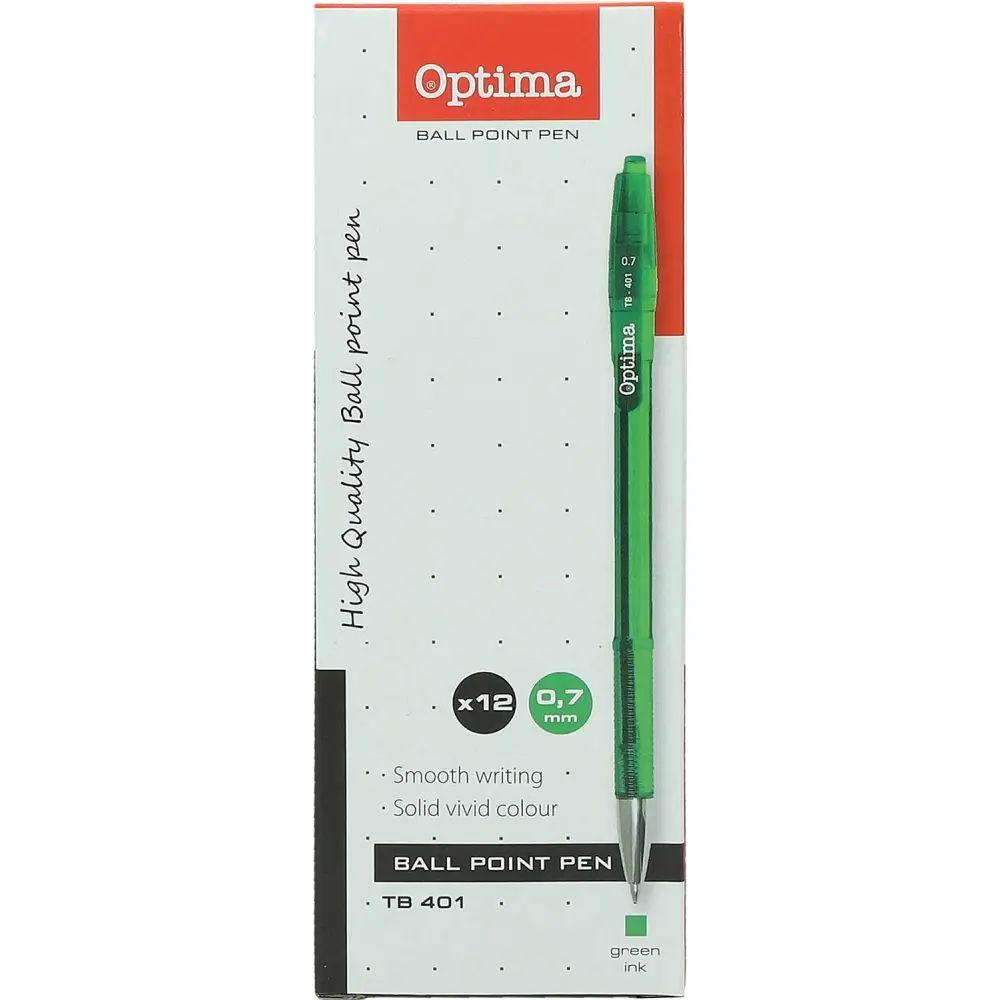 Kemični svinčnik Optima TB 401 zelen