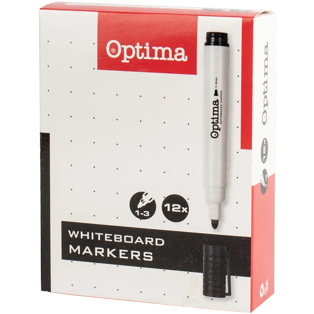 Marker za belo tablo OPTIMA, črn