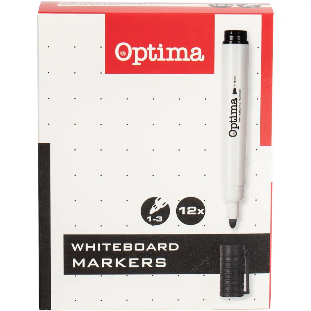 Marker za belo tablo OPTIMA, črn