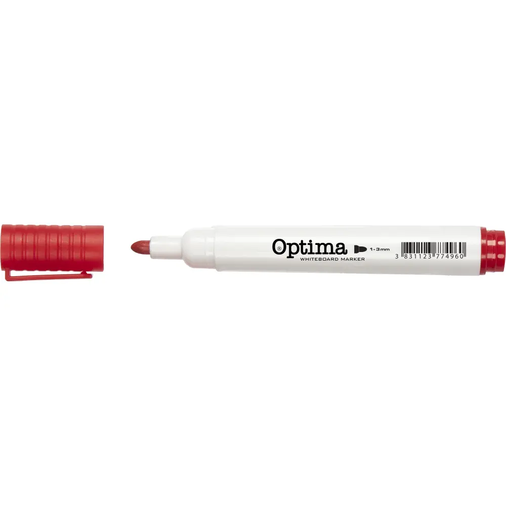 Marker za belo tablo OPTIMA, rdeč
