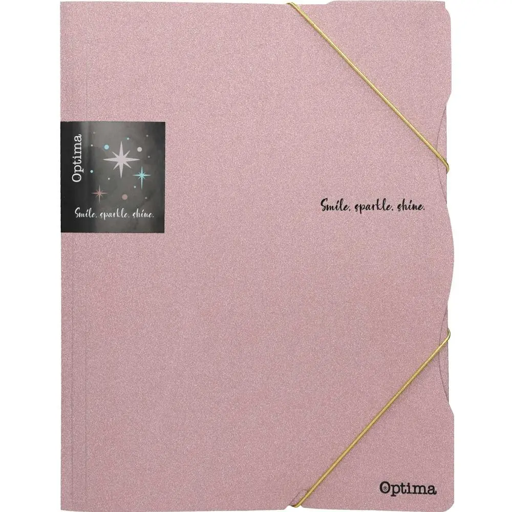 Mapa z elastiko Glitter A4