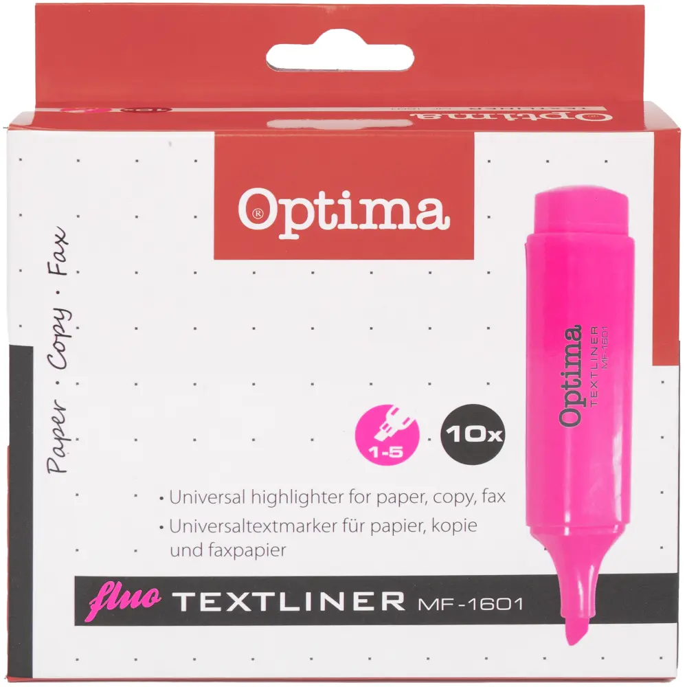 Označevalec besedila OPTIMA, roza