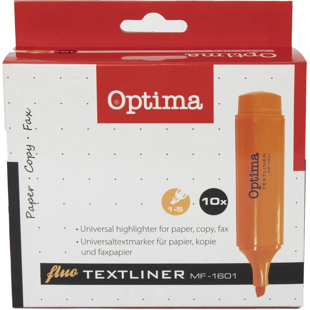 Označevalec besedila OPTIMA, oranžen