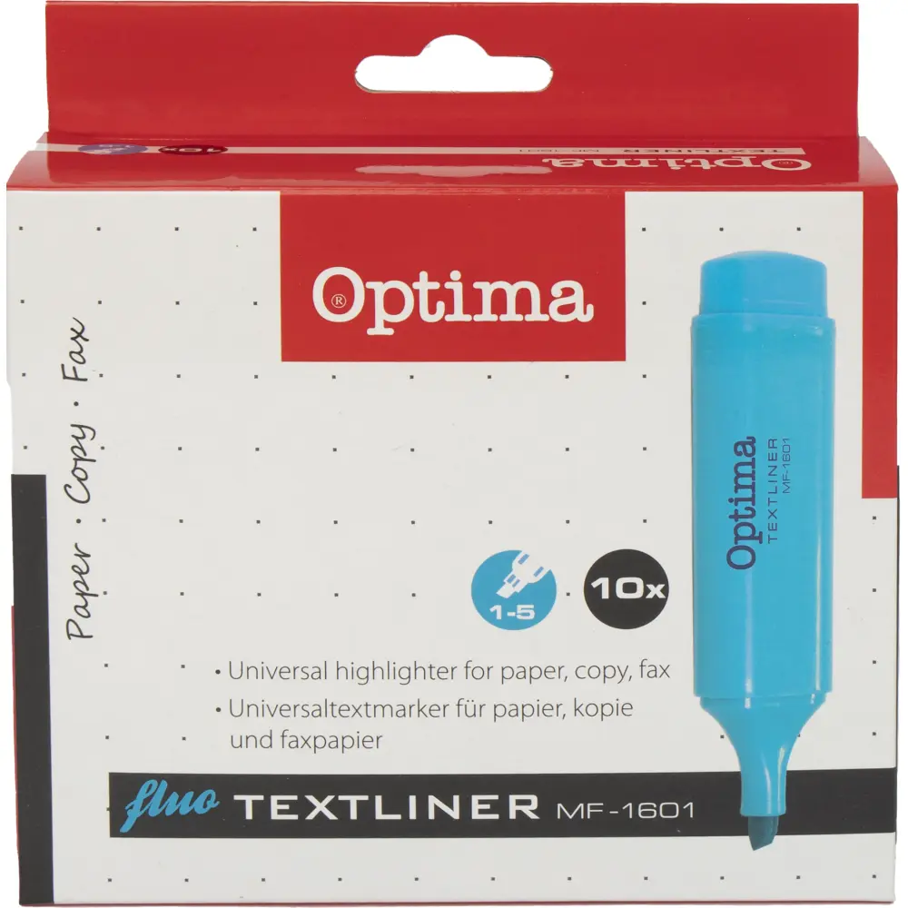 Označevalec besedila OPTIMA, moder