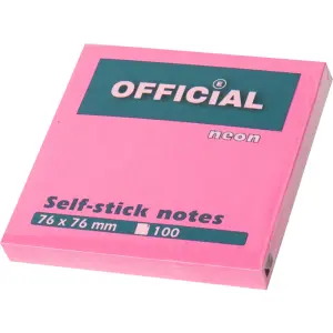 Samolepilni lističi Official, roza 100/1
