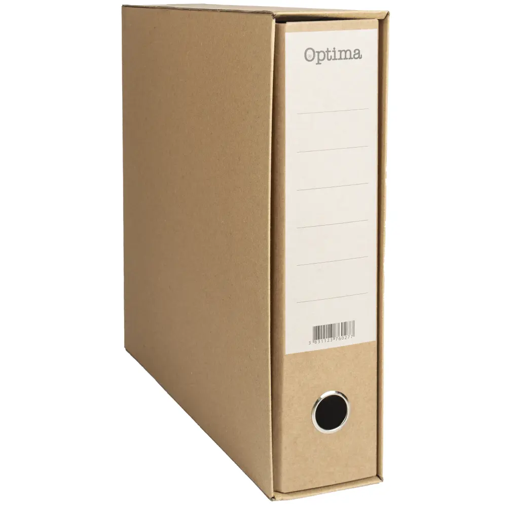 Registrator v ovoju Optima, A4 8cm natur