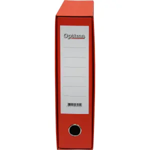 Registrator v ovoju Optima, A4 8cm rdeč