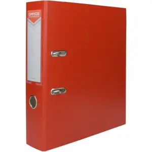 Registrator samostoječ, A4, 75mm, rdeč