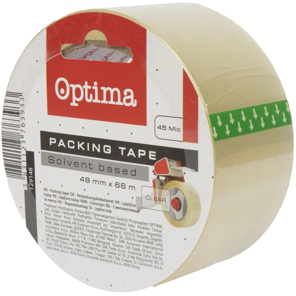 Lepilni trak Optima 48mm x 66m, proz 1/1