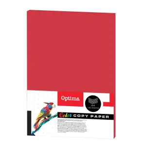 Papir fotok Optima A4 100/1 red 80g