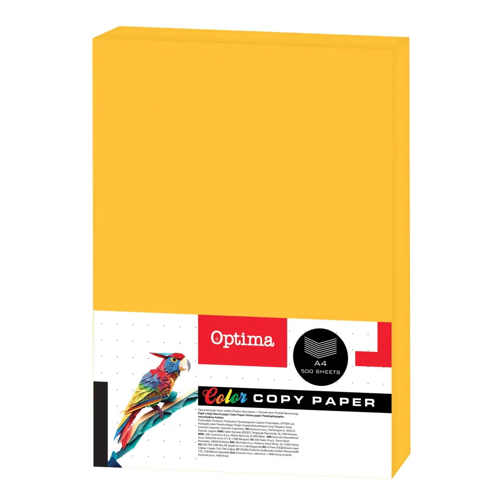 Papir fotok. Optima A4 500/1 fluo orange