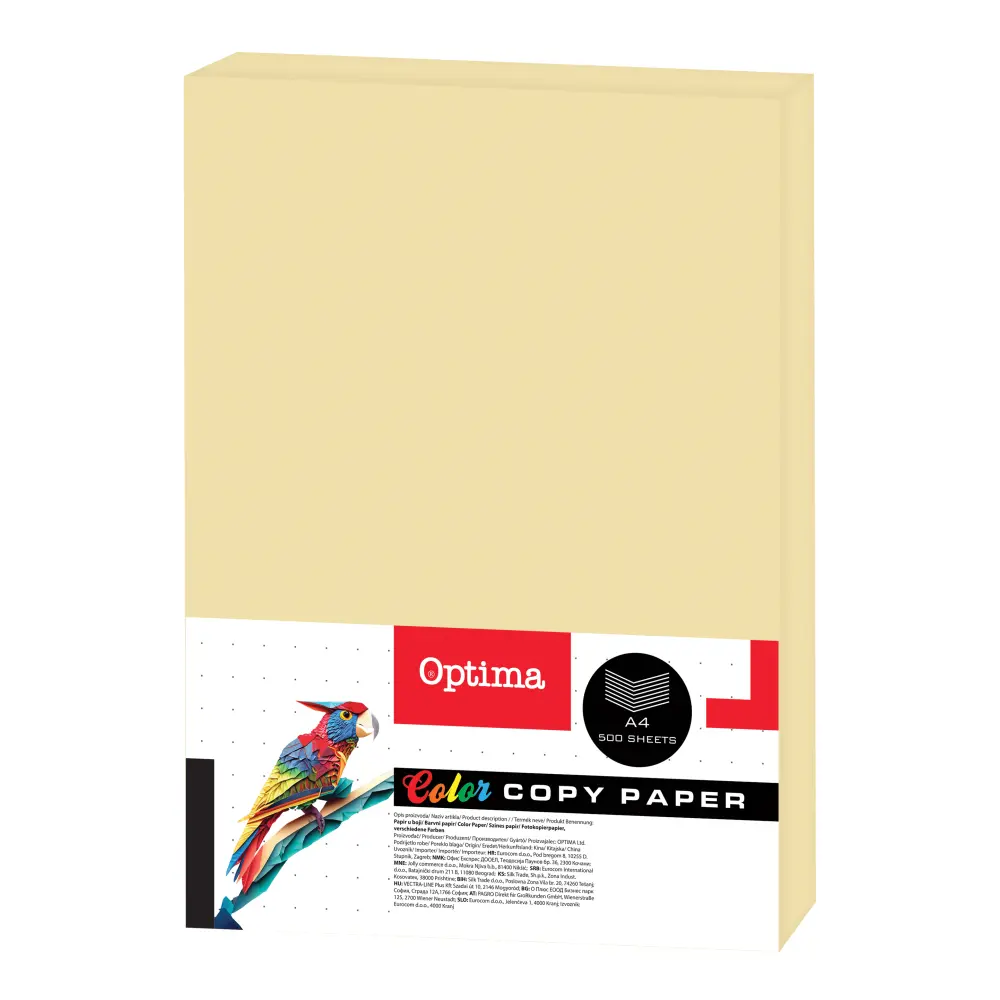 Papir fotok. Optima A4 500/1 yellow  80g