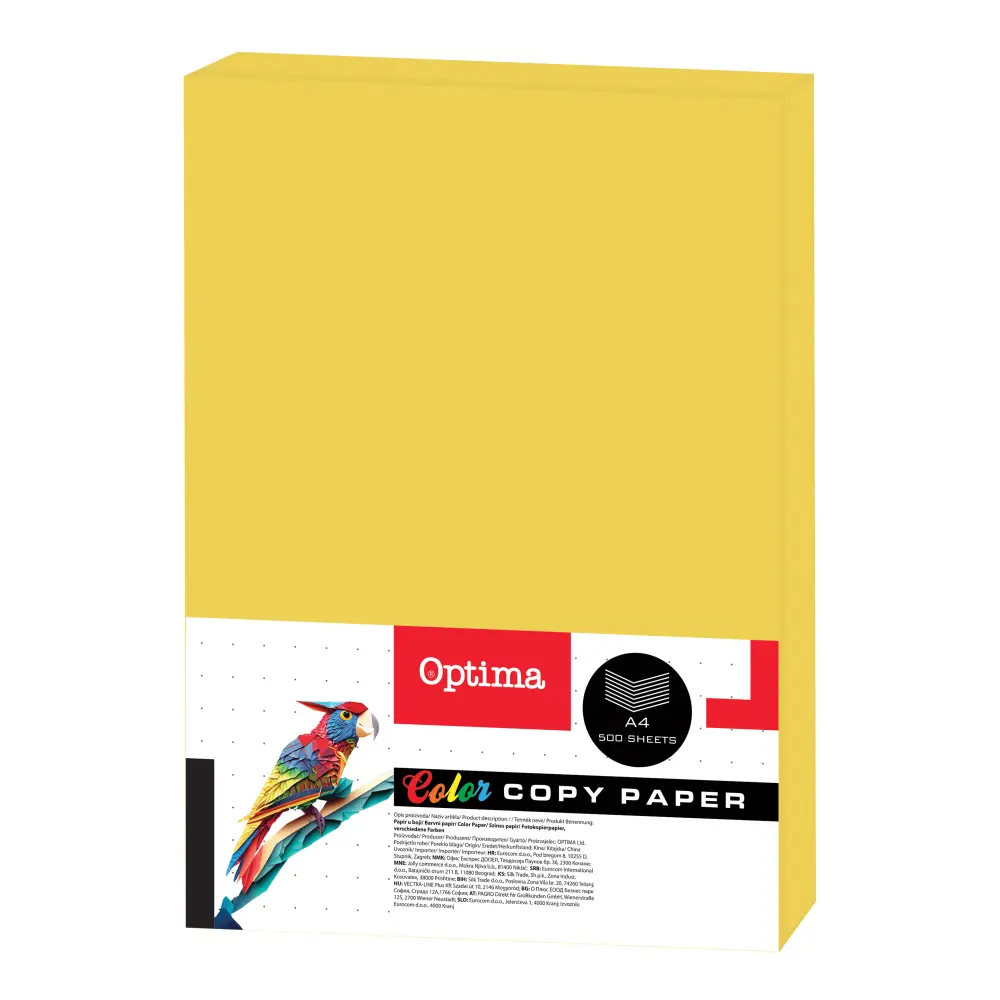 Papir fotok. Optima A4 500/1 lemon 80g