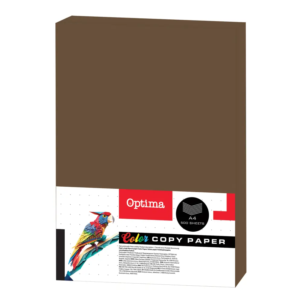 Papir fotok Optima A4 500 coffee 80g