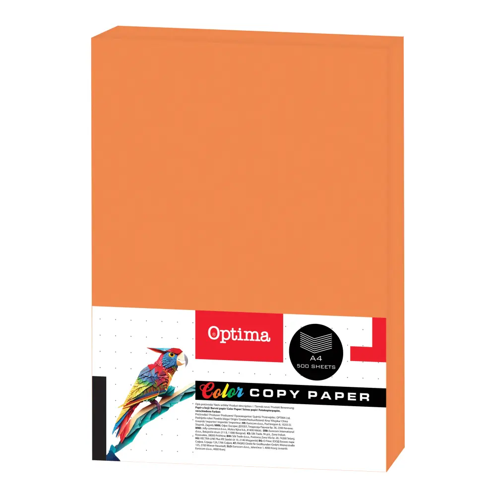 Papir fotok. Optima A4 500/1 orange 80g