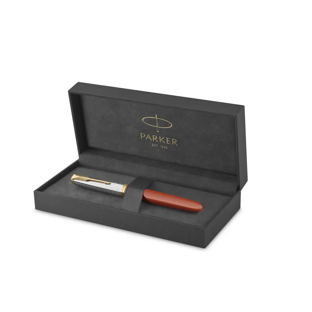 PERO NAL. PARKER 51 PREM. RDEČA GT 18K