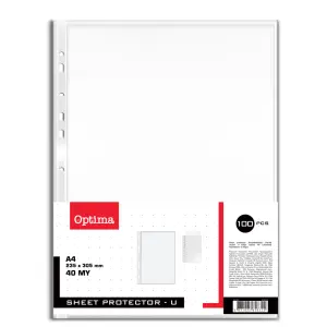 Ovojnica-U mapa, 11 lukenj 40mik 100 kos