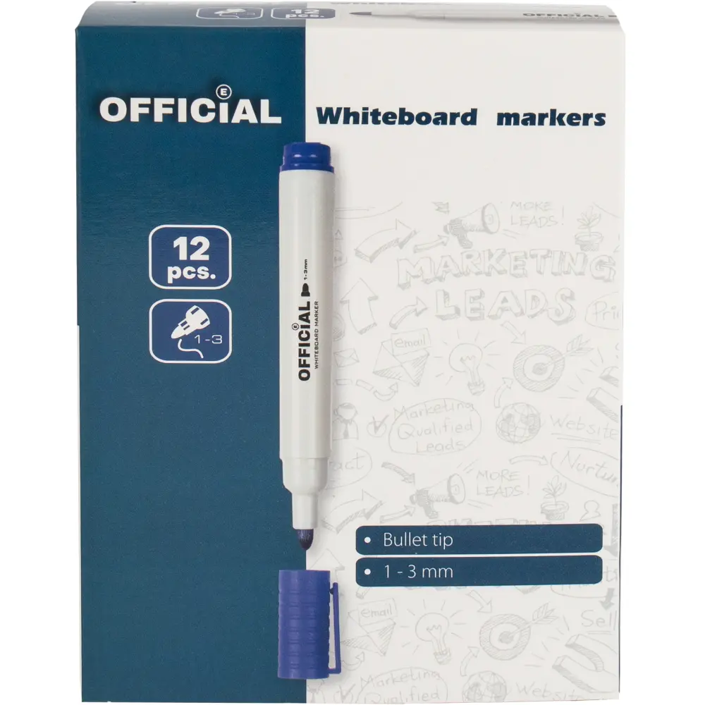 Marker za belo tablo Official, moder