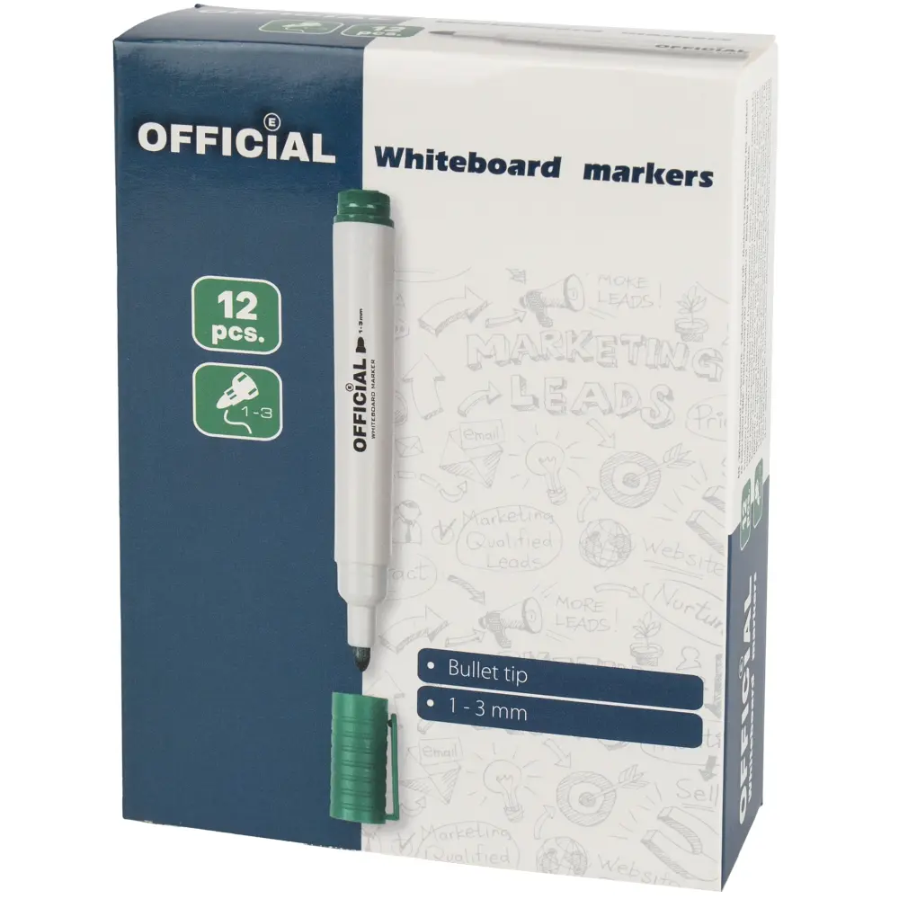 Marker za belo tablo Official, zelen