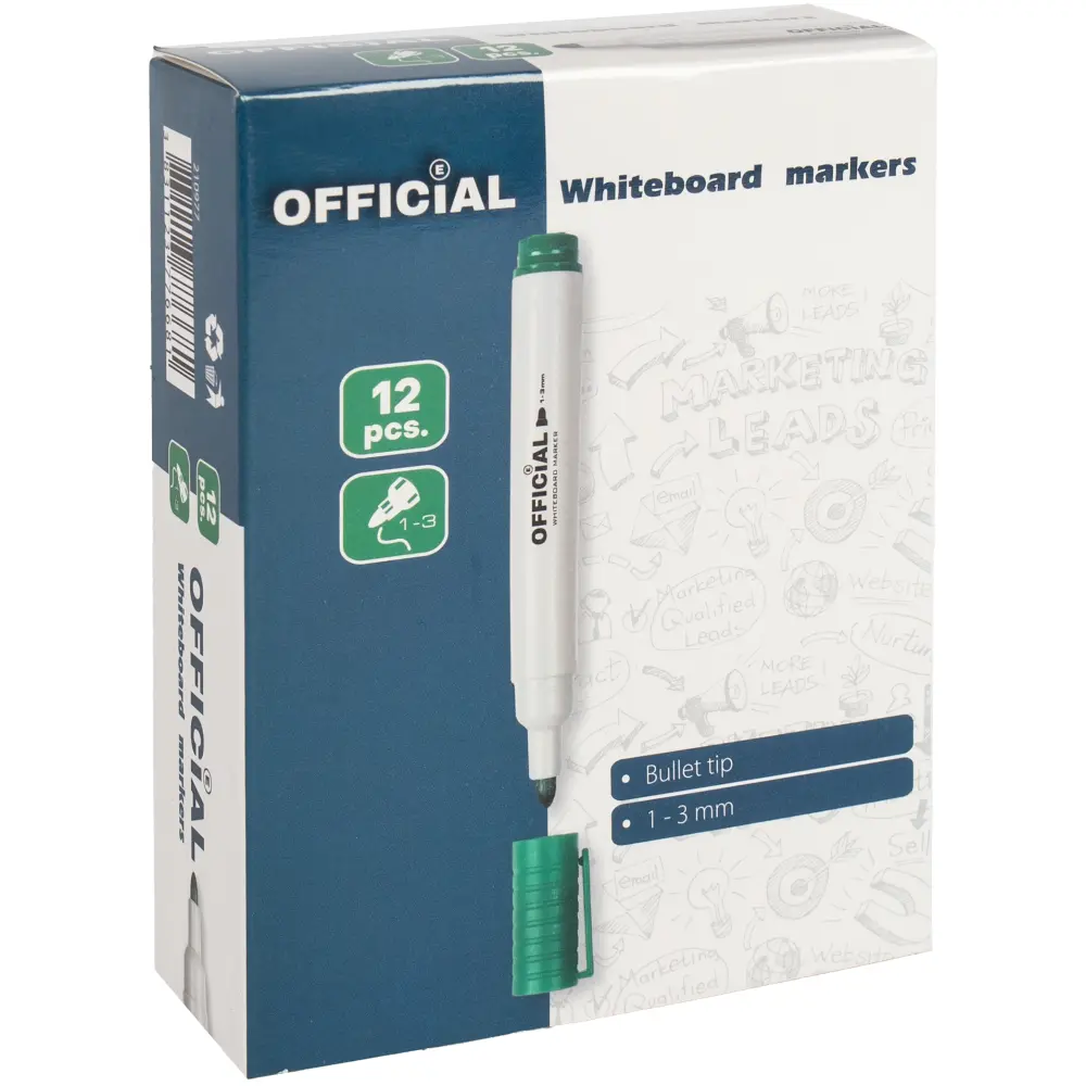 Marker za belo tablo Official, zelen
