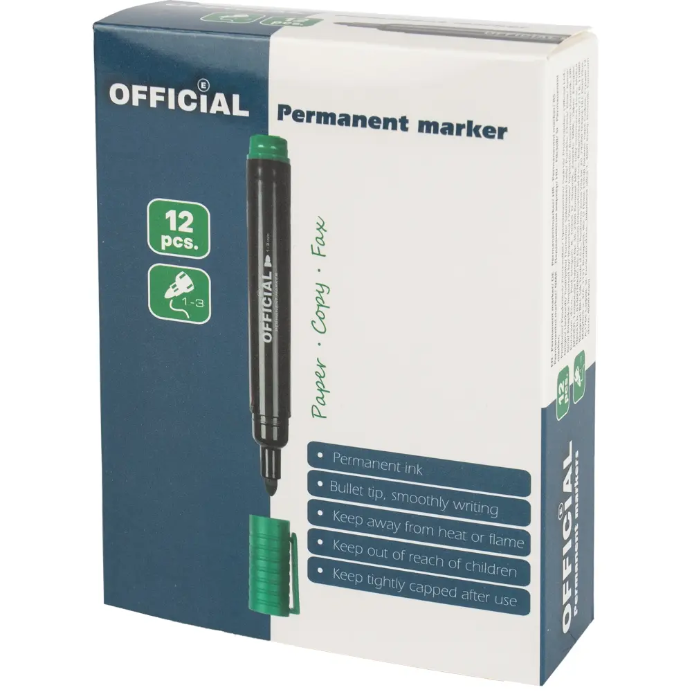 Permanentni marker Official, zelen