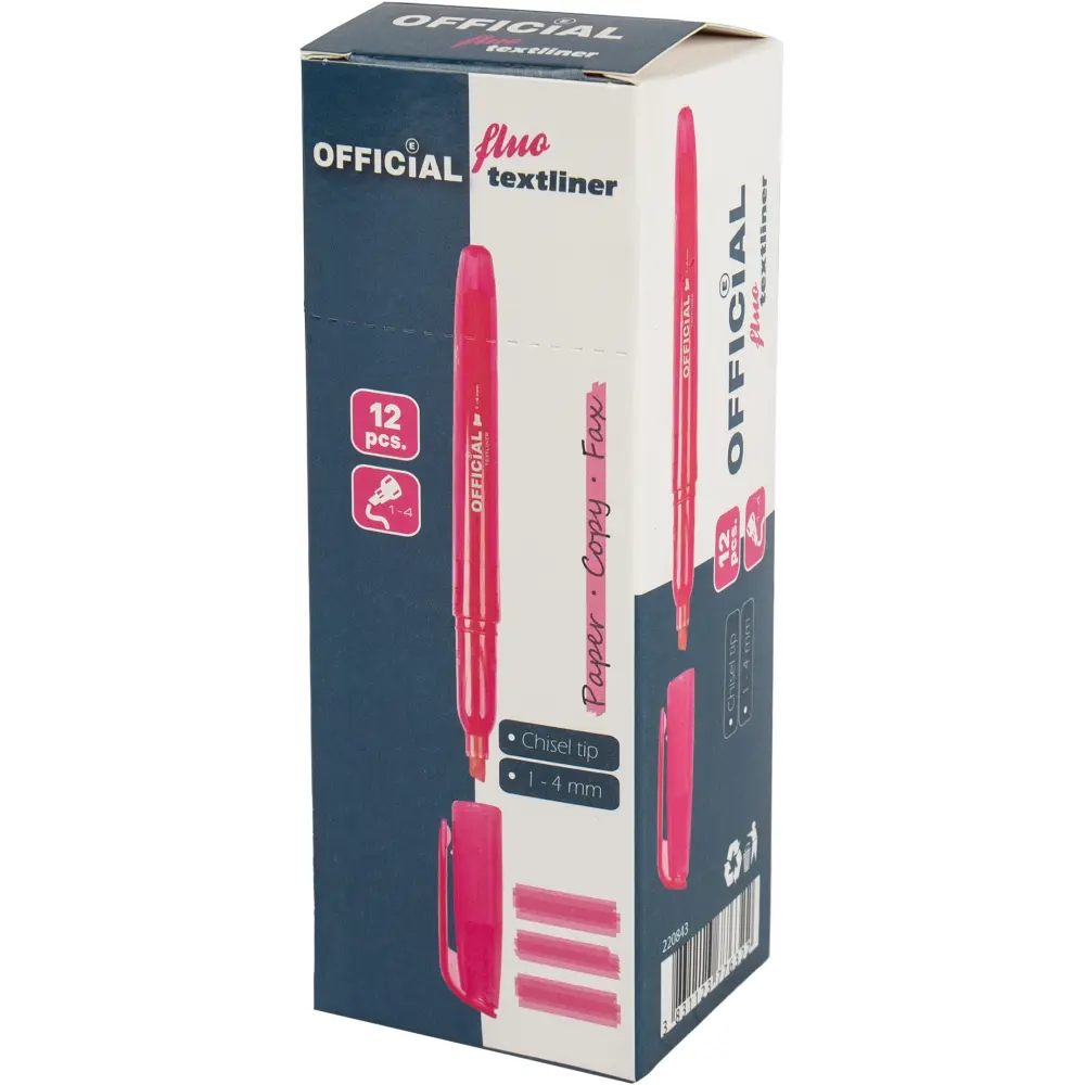 Označevalec besedila Official, roza