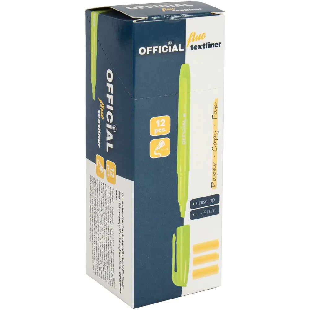 Označevalec besedila Official, rumen