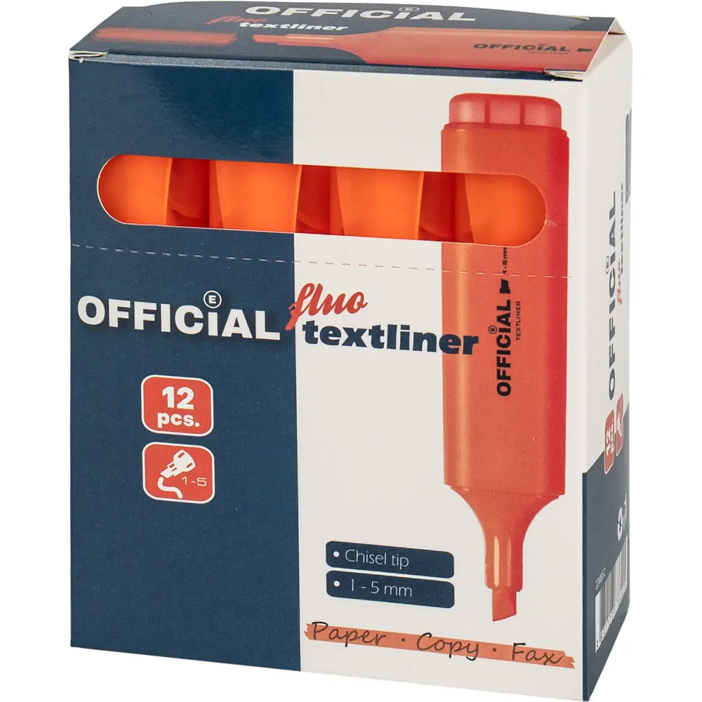 Označevalec besedila Official, oranžen