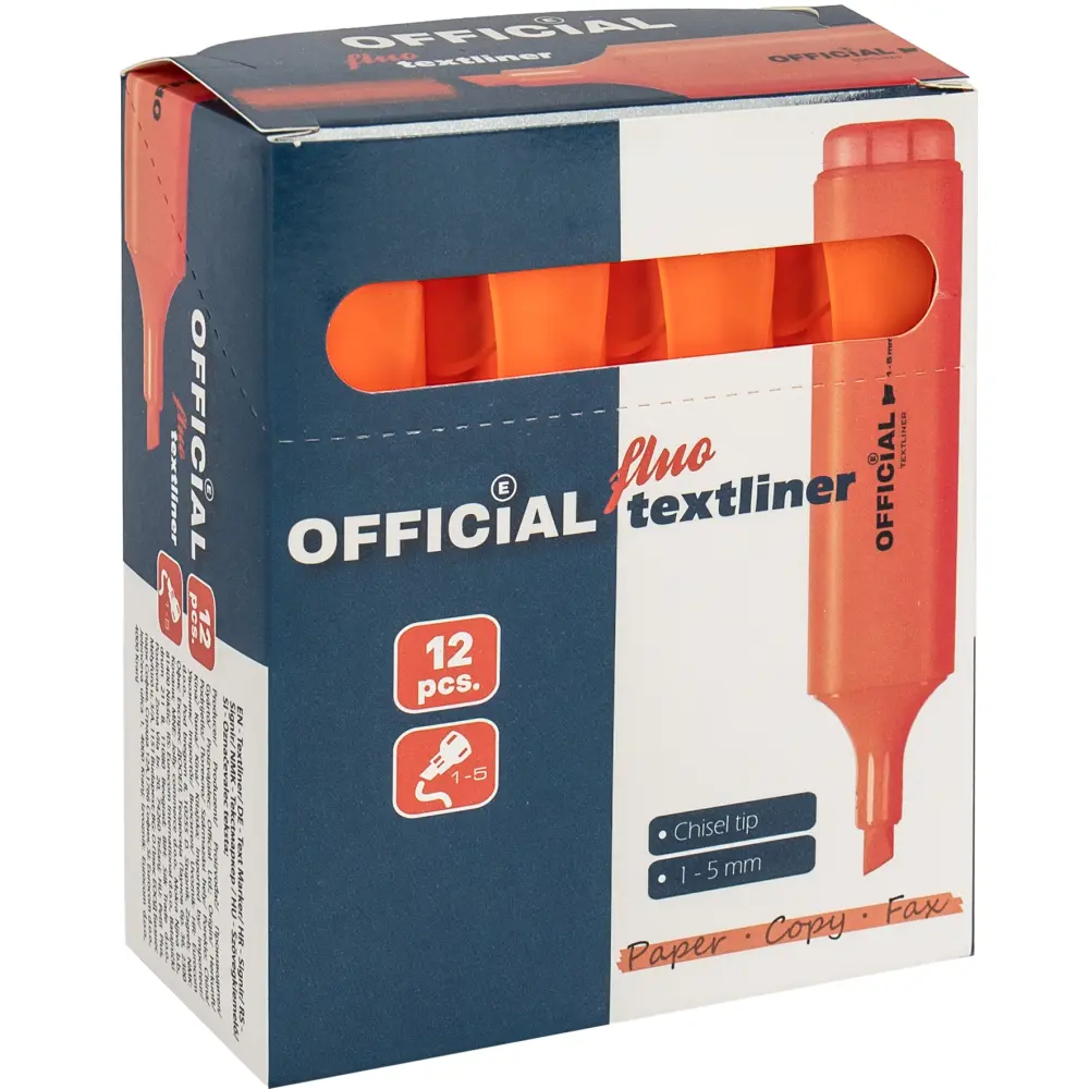 Označevalec besedila Official, oranžen