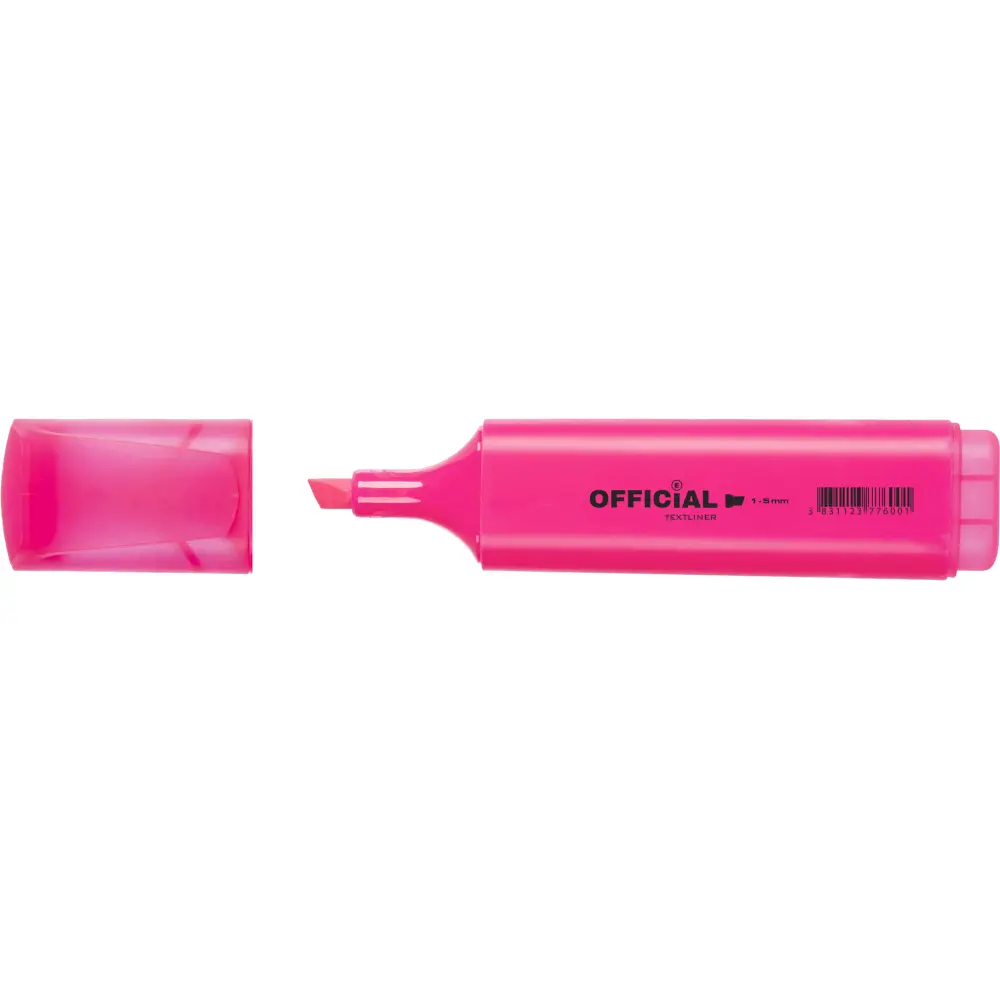 Označevalec besedila Official, roza