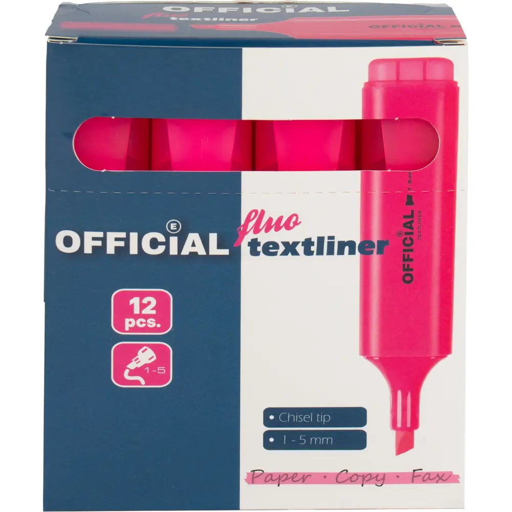 Označevalec besedila Official, roza