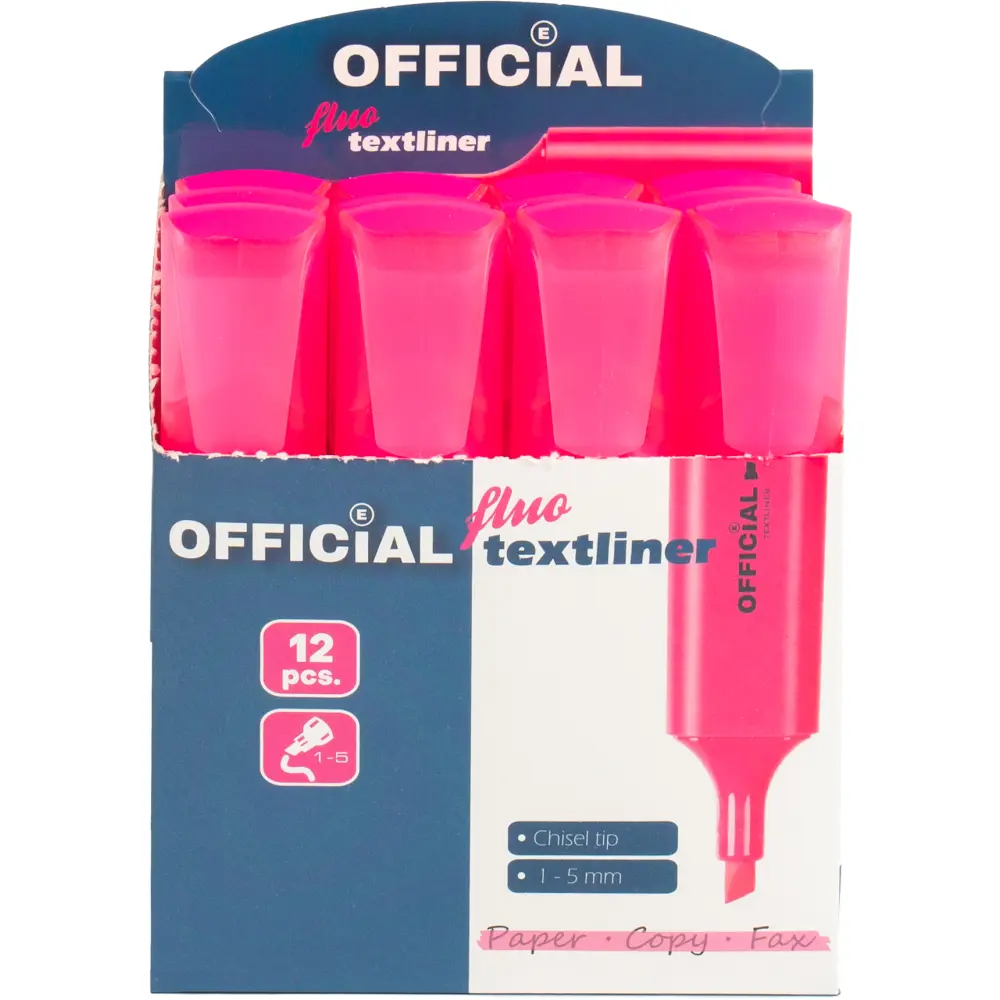 Označevalec besedila Official, roza