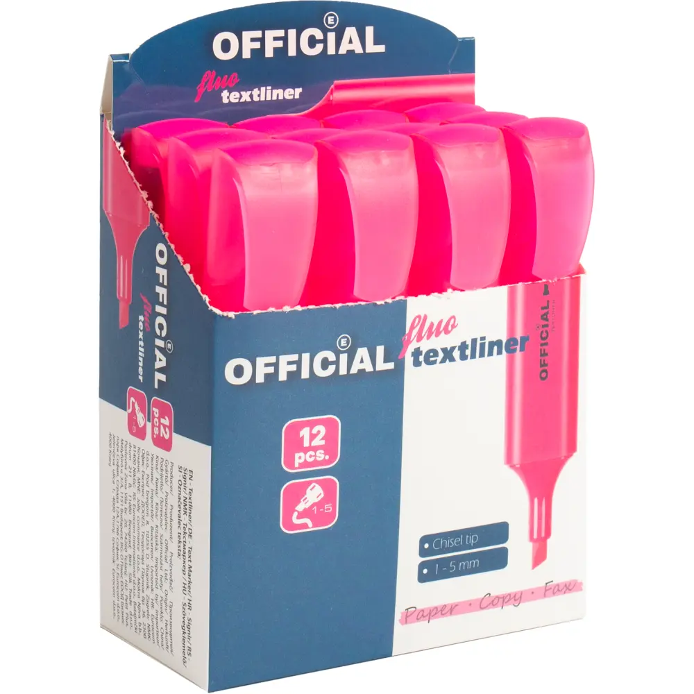 Označevalec besedila Official, roza