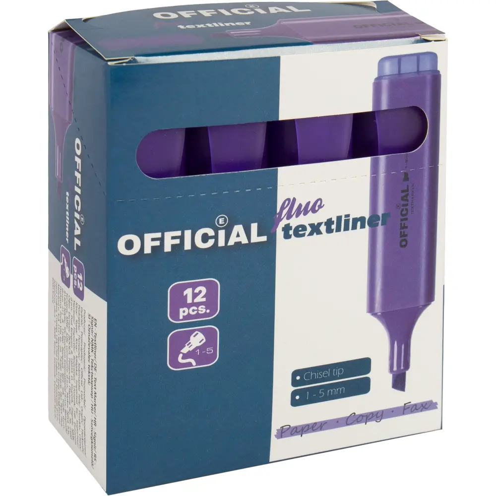 Označevalec besedila Official, vijoličen