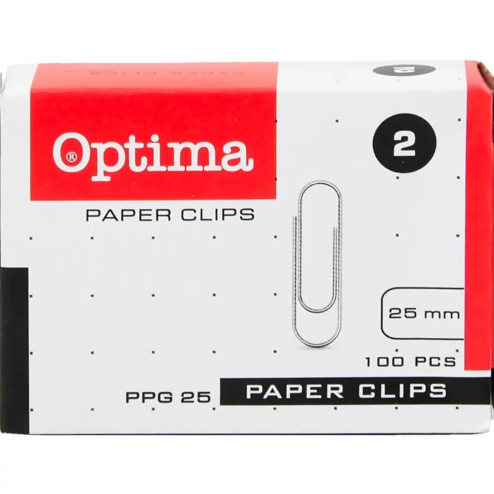 Sponke za papir Optima, 25mm, 100/1