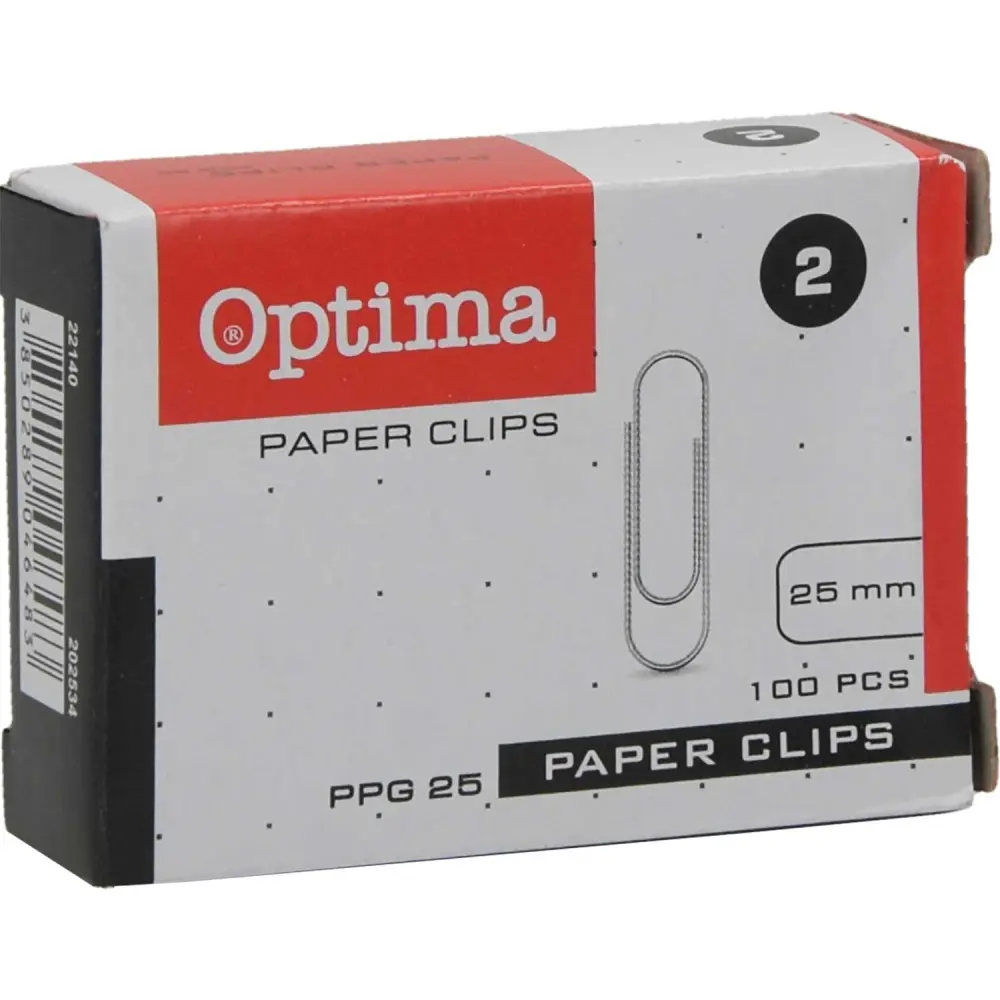 Sponke za papir Optima, 25mm, 100/1