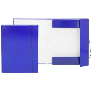 Mapa-škatla za zvezke z elastiko, navy m