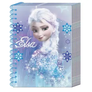 Špiralna beležka A6, FROZEN 