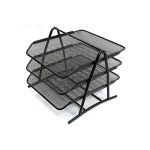 Kov. kaseta za papir, 3-del, Optima, črn