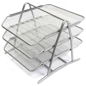 Kov. kaseta za papir 3-del Optima srebrn