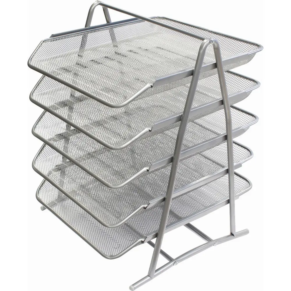 Kov. kaseta za papir 5-del Optima srebrn