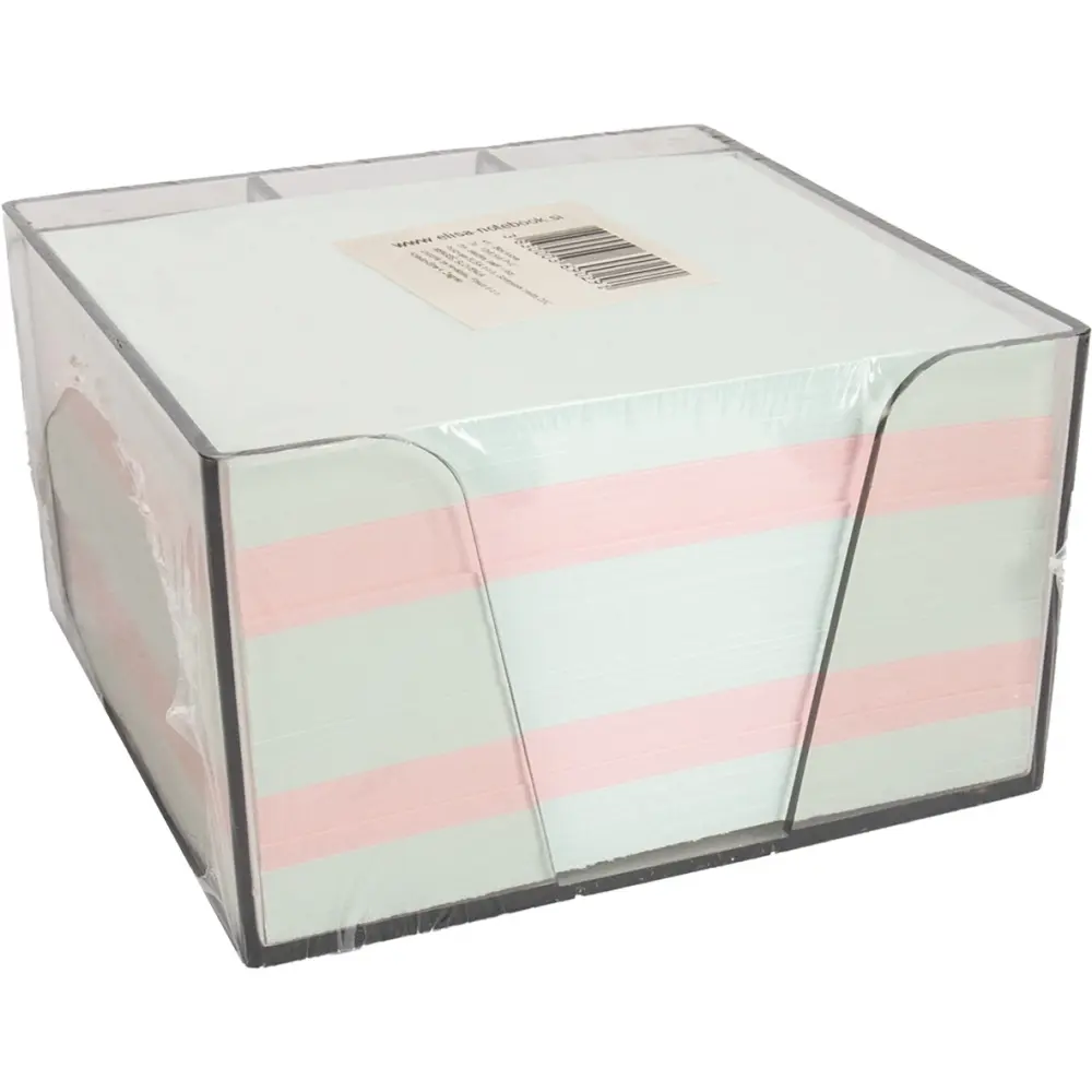 Kocka papirna v stojalu barvna 10x8,5x6