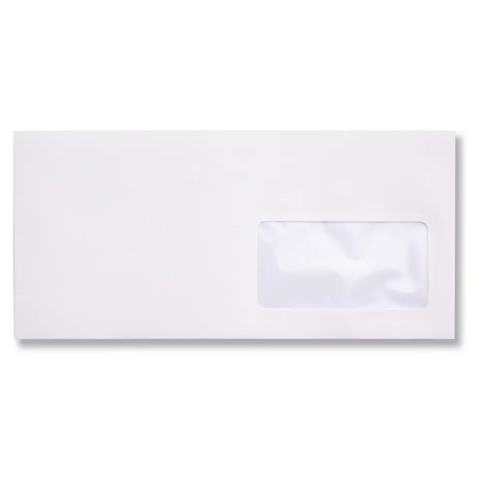 Kuverta AMER. DO BELA 110x230mm 90gr SI